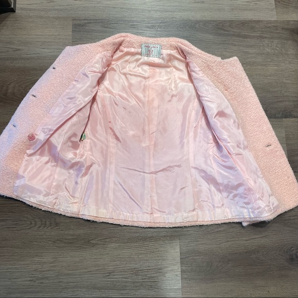 VINTAGE- Peck & Peck 1960s Pink Tweed Blazer Mod - Picture 3 of 12